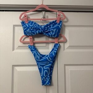 Blue bikini